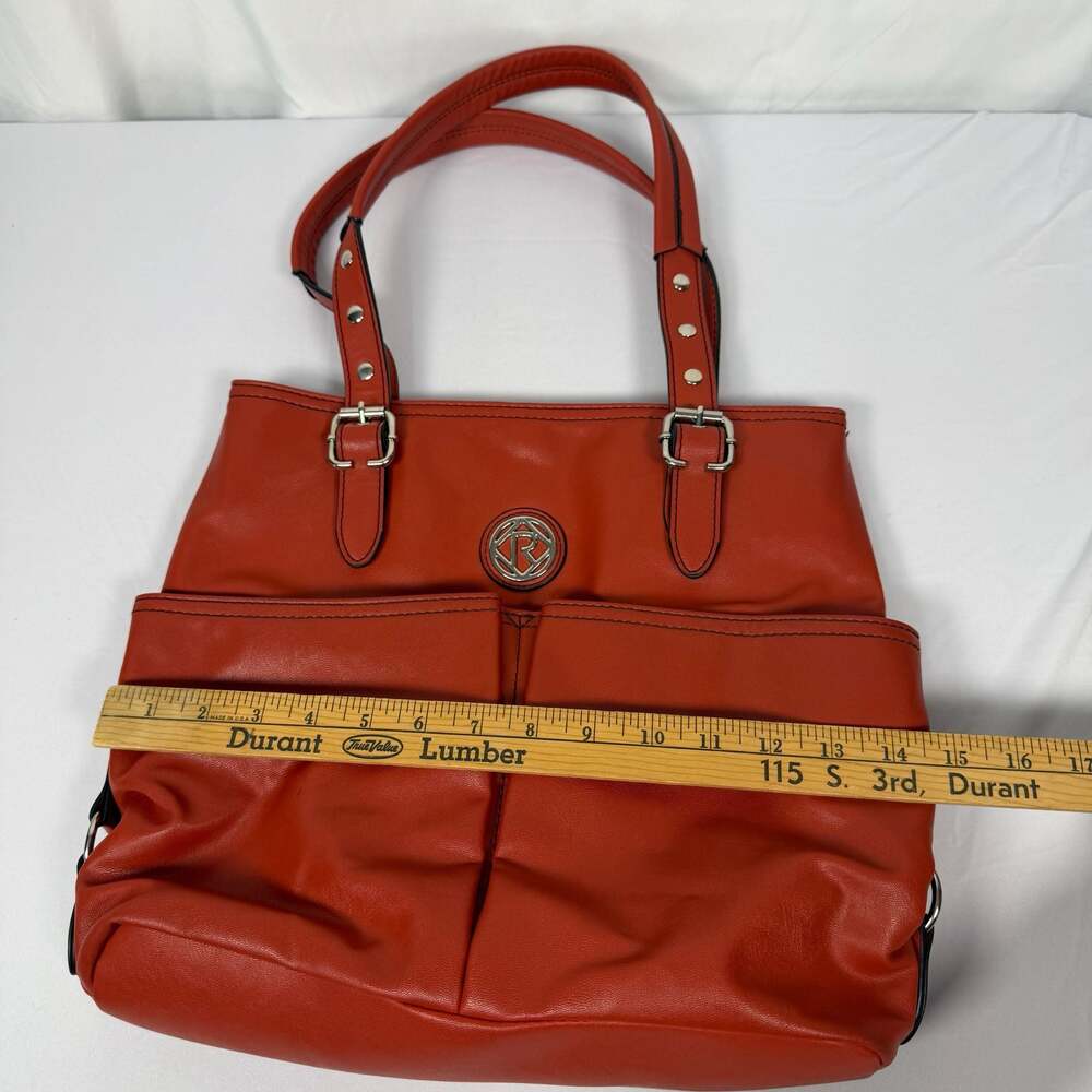 Relic Red Faux Leather Multi-Pocket Tote Shoulder Bag - Picture 12 of 12